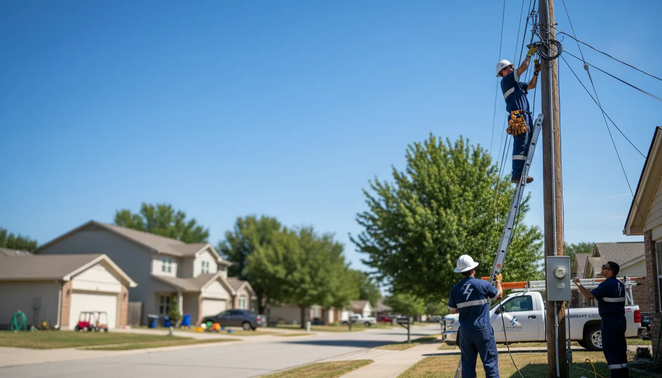 Residential electrician providing installation services in Amherst Junction, WI